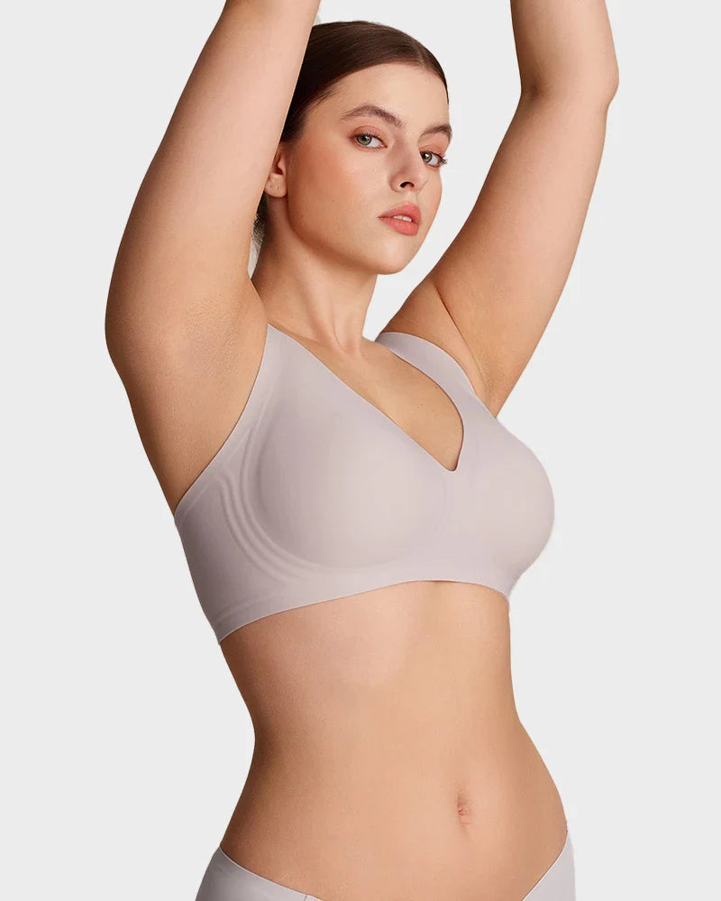 Sutiã Push-Up Decote V - Preto Detalhe