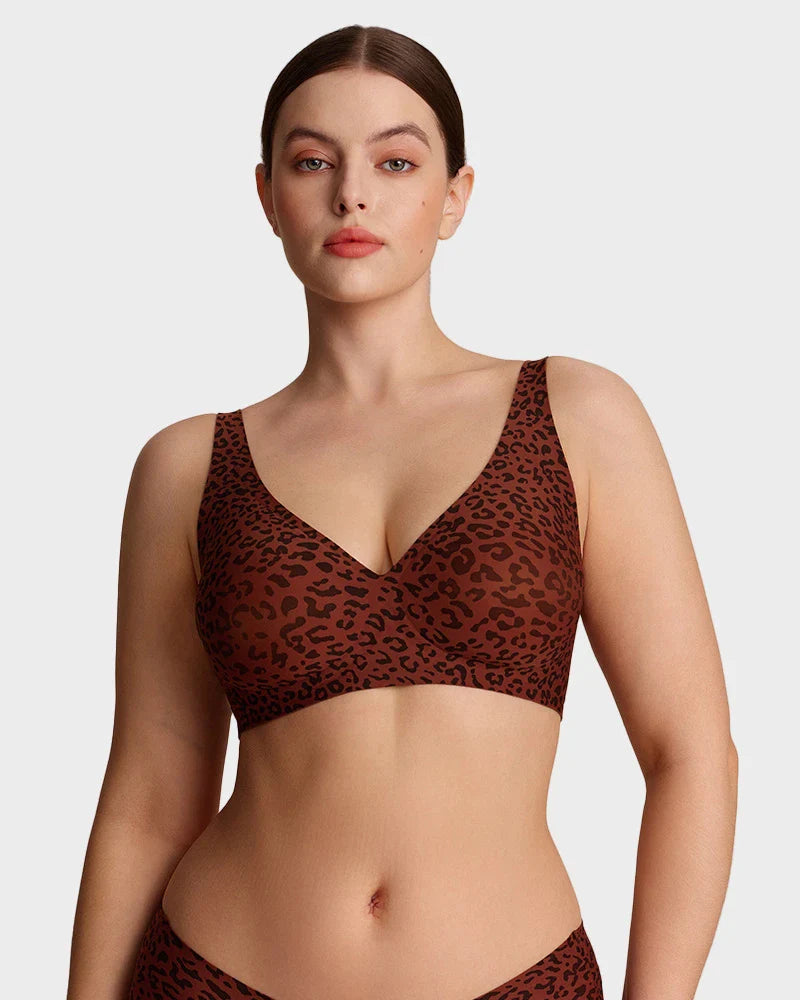 Sutiã Push-Up Decote V - Cinza
