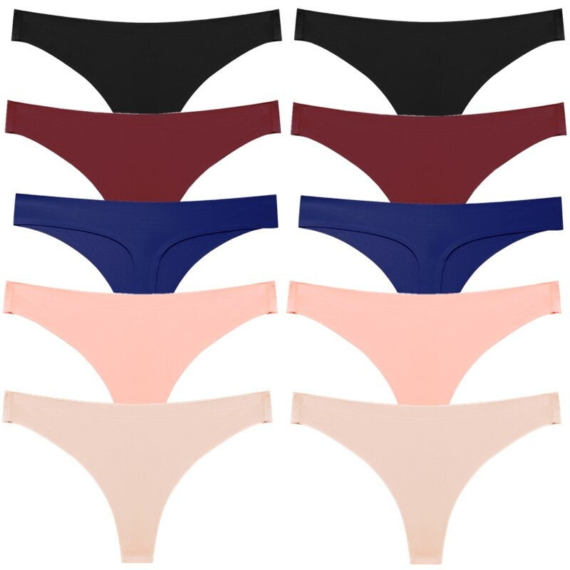 Calcinha Seda Soft Sem Costura (Kit Com 6 Peças)