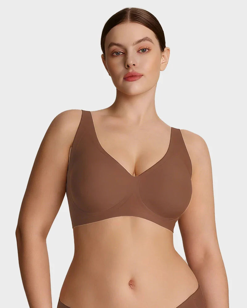 Sutiã Push-Up Decote V - Leopardo Claro
