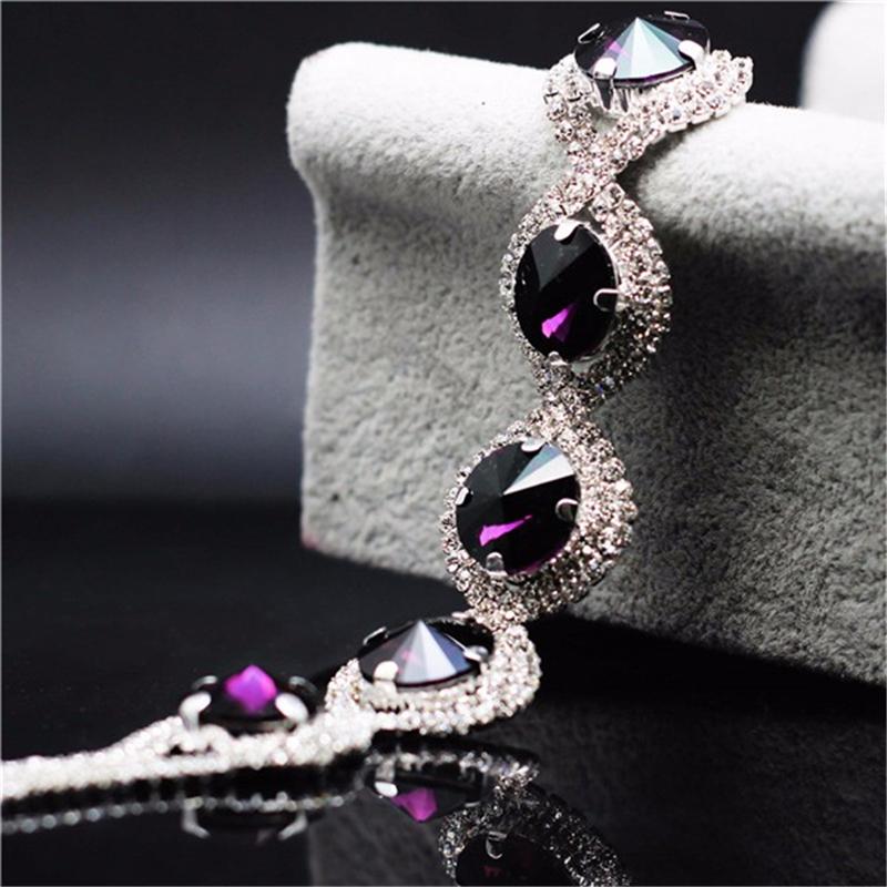 Conjunto de Brincos e Pulseira Austríaco